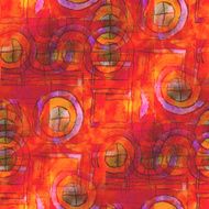 art avant-garde background hand yellow orange paint seamless wa