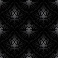 seamless black silk wallpaper pattern N2