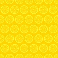 retro seamless pattern with lemons