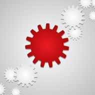Background with paper gears N2