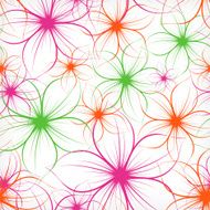 Flower seamless background Vector