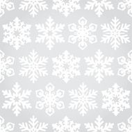 Snowflakes seamless pattern background