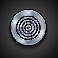 vector metal icon on gray background Eps10 N42