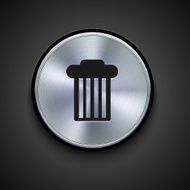 vector metal icon on gray background Eps10 N46