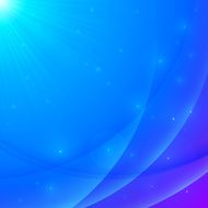 Abstract vector blue shining wavy background