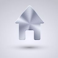 Vector full metal icon on blue background Eps10 N80