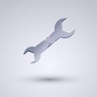 Vector full metal icon on blue background Eps10 N85