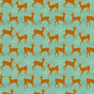 vector deer pattern N4