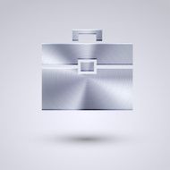 Vector full metal icon on blue background Eps10 N88