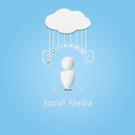 Social media background vector illustration N2