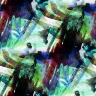 blue green seamless wallpaper watercolor abstract avant-garde a
