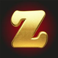 vector golden letter N71