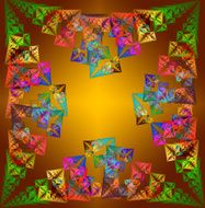 Multicolor abstract background in geometric style N4