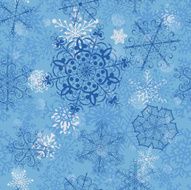 Christmas seamless pattern with blue snowflakes