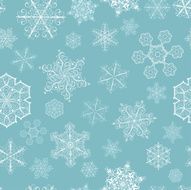 Christmas seamless pattern with big and small snowflakes N7