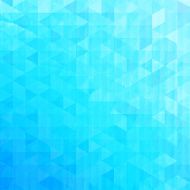 Blue abstract vector triangles vintage background
