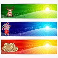 Abstract christmas banners N2