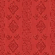 Seamless pattern with knitting elements
