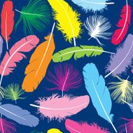 Feather decorative seamless background