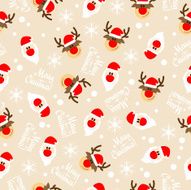 Christmas Pattern - Santas &amp; Deers