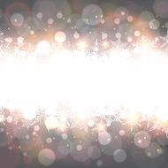Silver christmas background with white copyspace