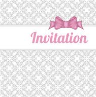 Vintage background with red bow