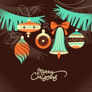 Vintage Christmas Background N21