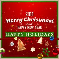 Christmas Design With Decorations And Cookies