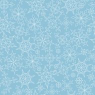 Vector Seamless Pattern with Snowflakes N3
