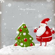 Santa and Tree