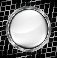 Metal banner with huge space for information