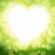 abstract glowing circles on a green background N2
