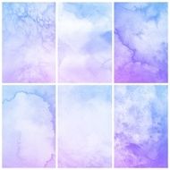 Set of Colorful watercolor painting background N33