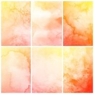 Set of Colorful watercolor painting background N34