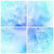 Set of Colorful watercolor painting background N39