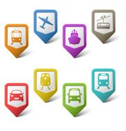 Colorful set pointers for transport