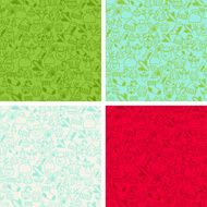 Merry Christmas seamless patterns