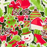 Merry Christmas seamless pattern N9