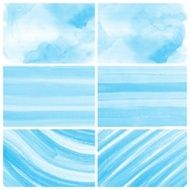 Set of Colorful water color painting background N520