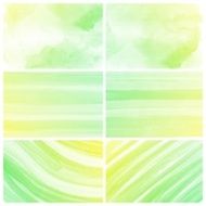 Set of Colorful water color painting background N521