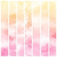 Set of Colorful water color painting background N526