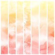 Set of Colorful water color painting background N528