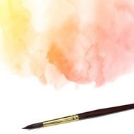 Colorful water color painting background N464