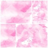Set of Colorful water color painting background N531