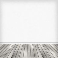 empty room interior with wallpaper N19