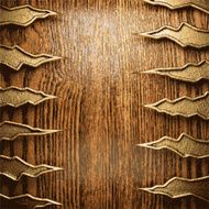 golden and wood background N161