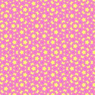 Colorful retro wallpaper with yellow star and pink circle