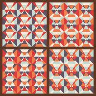 Vector set seamless geometric patterns