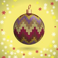 Knitted Christmas Ball N25