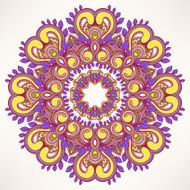 round leaf purple pattern N2